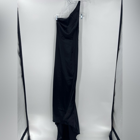 Meshki Harper One Shoulder Gown in black Small - Picture 4 of 10